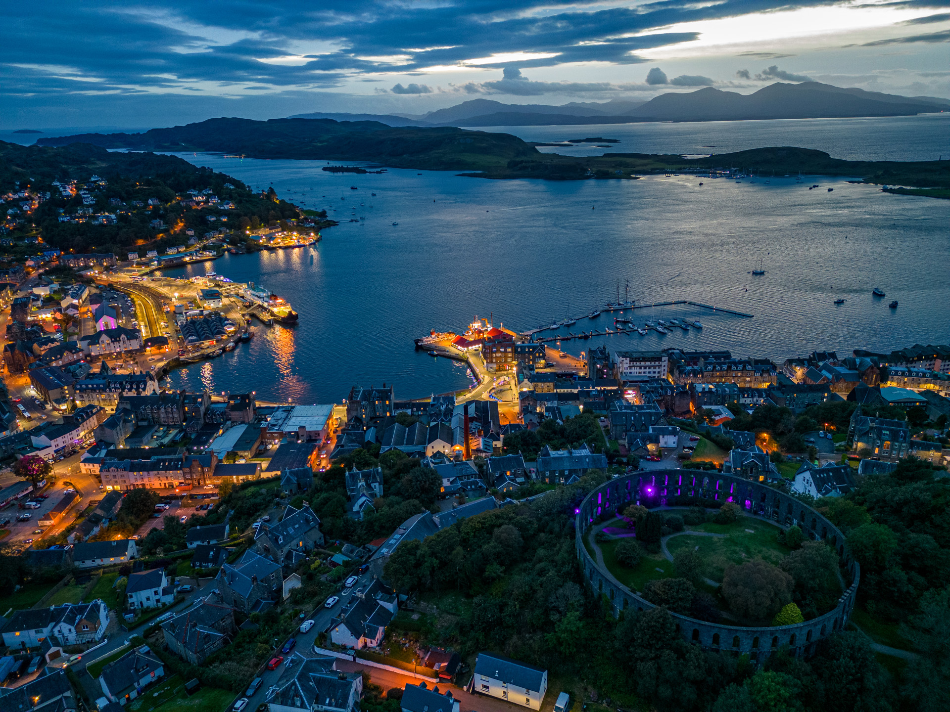 Background image - Oban Drone Sept 0203